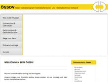 Tablet Screenshot of oegsdv.at